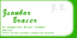 zsombor braier business card